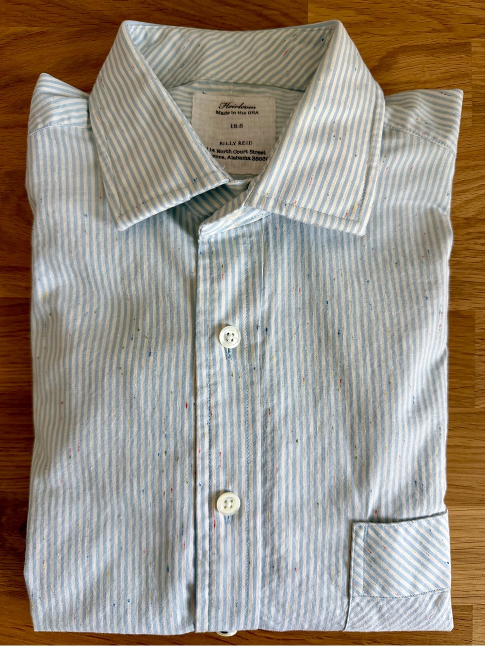 Billy Reid Heirloom Dress Shirt - Stripe - 15.5
